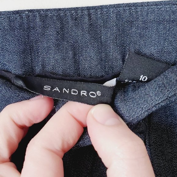 Sandro Navy Trousers - Picture 6 of 10